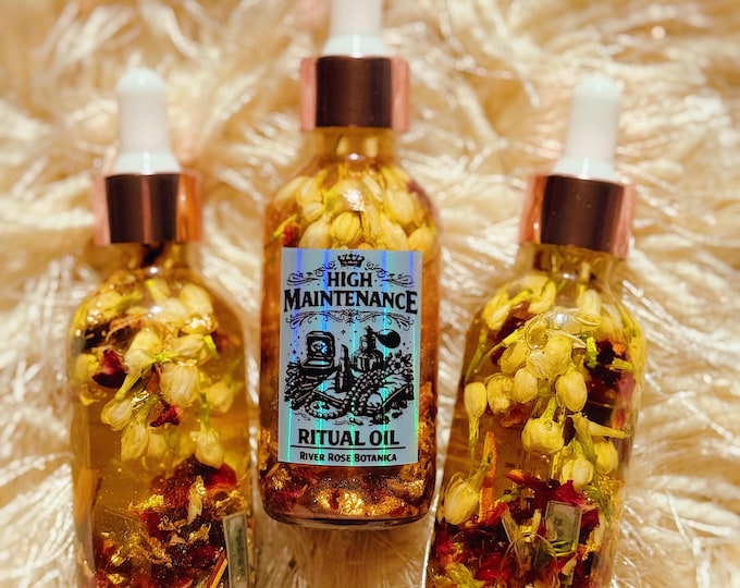 High Maintenance Ritual Oil 2oz | Glamour | Beauty | Self Care Appointments | Retail Therapy | Confidence | Self Worth | Higher Self | 60mL