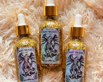 Archangel Michael Ritual Oil 2oz | Saint Michael Protection Oil | Guardian Angel | Angelic Warrior Defense Oil | Handmade Organic Oil | 60mL
