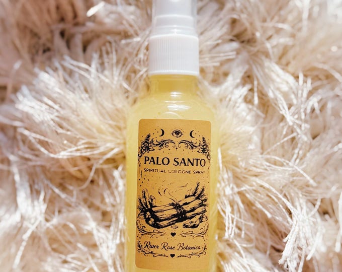 Palo Santo Spiritual Cologne Spray 2oz | Cleansing & Protection Spray | Purification, Peace, Energy Clearing | Altar Spray 60mL, Limpia