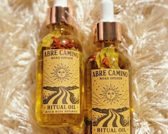 Road Opener Ritual Oil 2 oz | Abre Camino | Blockage Removal, Luck, New Paths & Opportunities, Spelled Road Opening Oil, Strawberry Scented