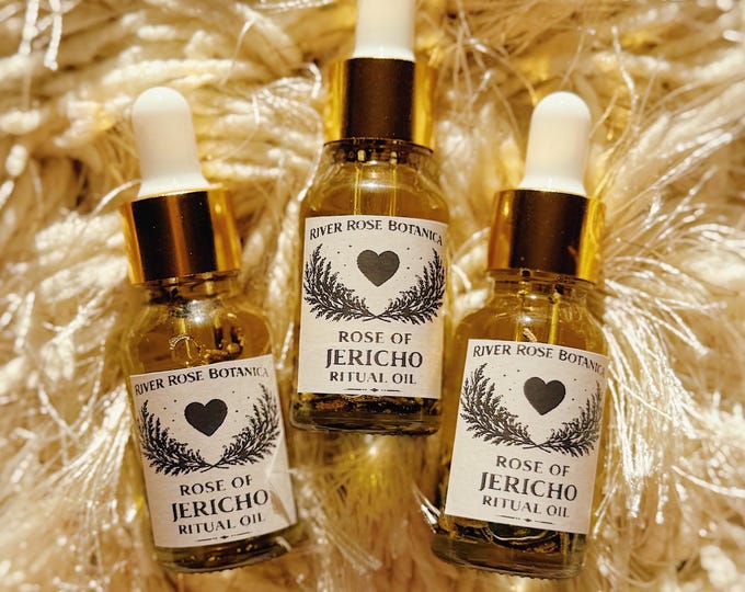 Rose of Jericho Ritual Oil | 15mL | Renewal, Money Drawing & Love Reconciliation | 0.5oz