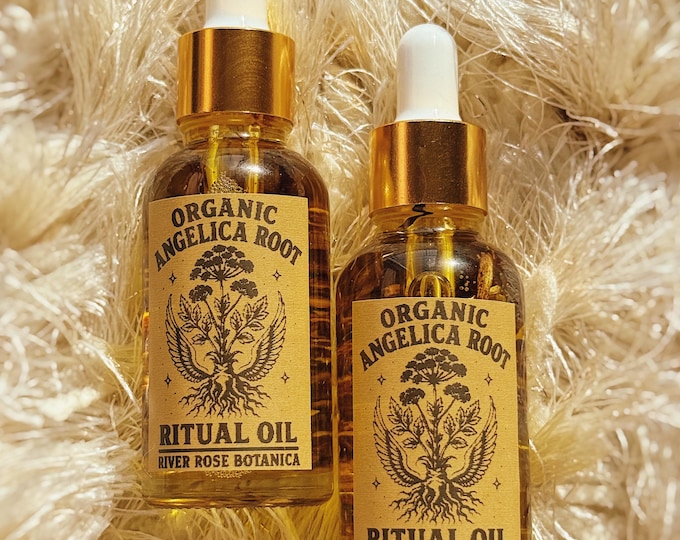 Angelica Root Ritual Oil 1oz | Angelic Protection & Blessings Oil | Spiritual Oil, Defense, | Luck, Opportunity | 30mL