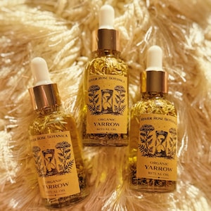 Aceite ritual orgánico de milenrama 30 ml / Protección espiritual + Limpieza energética / Aceite de milenrama / Artículos de brujería