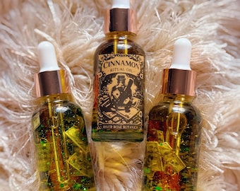 Cinnamon Ritual Oil | 1oz | First Of The Month & Fast Money Drawing | Pay Day, Prosperity, Luck, Business Success | 30mL | Cinnamon Scent