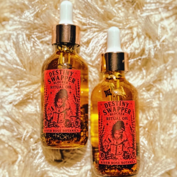 Destiny Swapper Blocker Ritual Oil 2oz | Banish Monitoring Spirits + Block Evil Eye | Envy + Psychic Attack Defense | Cloak Your Ideas 60mL