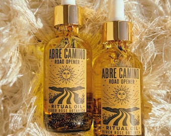 Road Opener Ritual Oil 2 oz | Abre Camino | Blockage Removal, Luck, New Paths & Opportunities, Spelled Road Opening Oil, Strawberry Scented