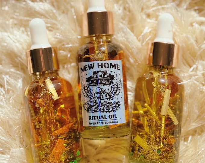 New Home Ritual Oil 1oz | Attract a New Home, House Hunting & Blessing | Manifestation Oil 30mL