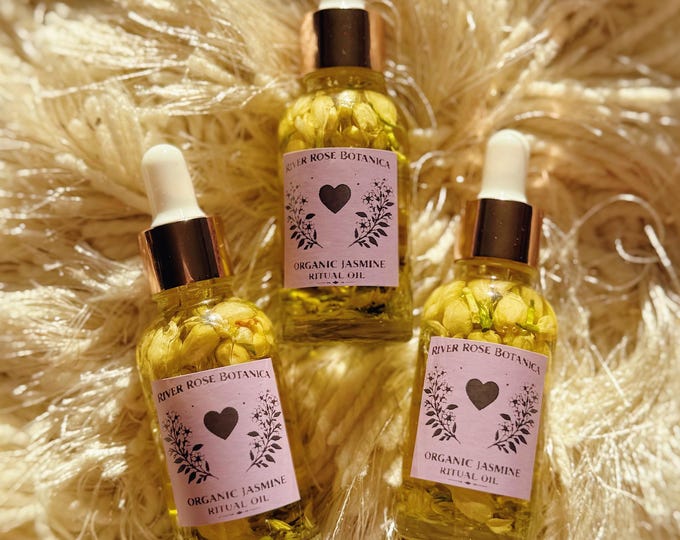 Jasmine Organic Ritual Oil 1oz | Love | Attraction | Beauty | Romance | Glamour | 30mL
