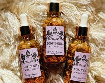 Confidence Ritual Oil | 2oz | Self Love, Courage, Personal Power, Glamour, Bold Energy, Manifestation Oil | 60mL