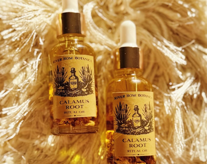 Calamus Root Ritual Oil 1oz | Persuasion & Influence Oil | Command Speech, Power, Control | Handcrafted Spiritual Oil, Spelled Oil, 30mL