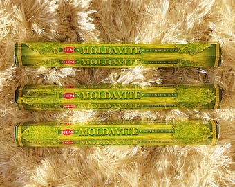 Moldavite Incense Sticks | HEM | Transformation, Manifestation & Energy Shift