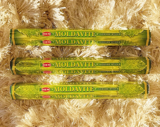 Moldavite Incense Sticks | HEM | Transformation, Manifestation & Energy Shift