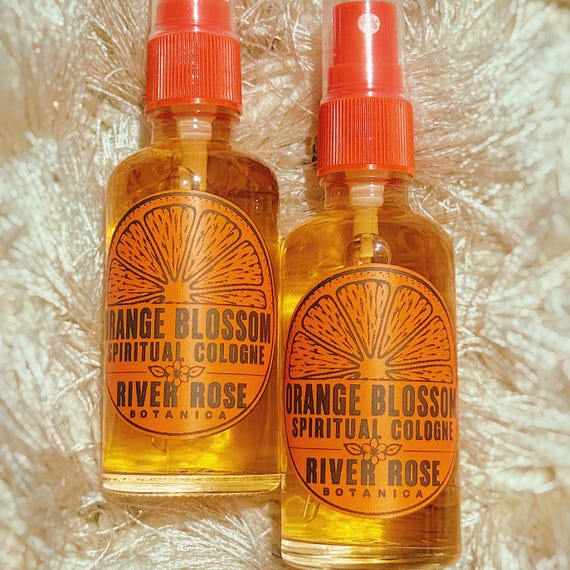 Orange Blossom Spiritual Cologne Spray 2oz | Sweetening Spells & Attracting Love + Success | Blossoming Opportunities + Happiness | 60mL