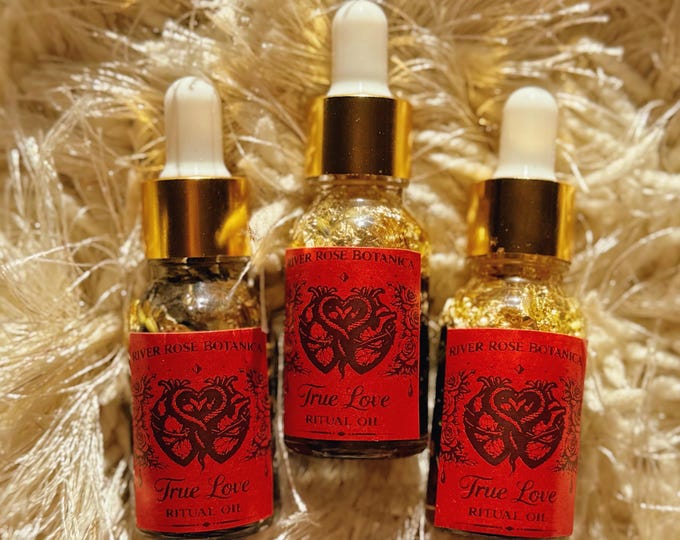 True Love Ritual Oil 0.5oz | Love Spell, Love Drawing, Soulmate Attraction, Commitment & Romantic Devotion Spell Oil | 15mL |