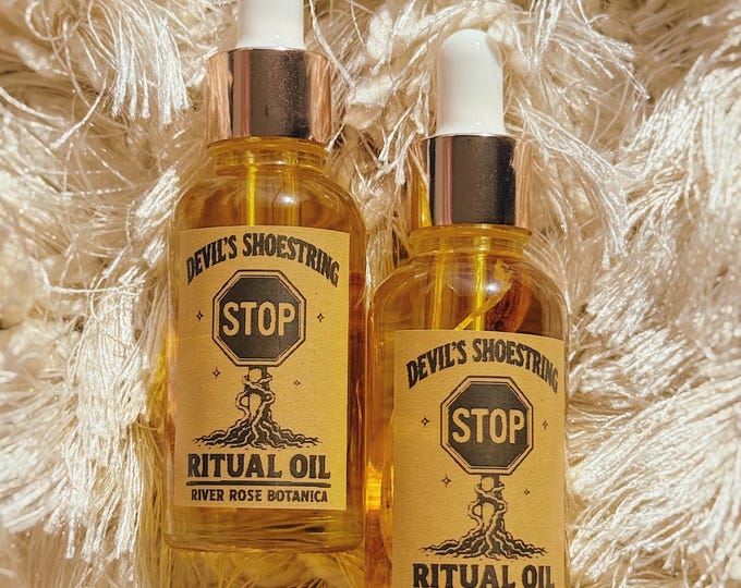 Devil’s Shoestring Ritual Oil 1oz | Defense & Protection From Enemies | Return to Sender | Reverse Evil + Curses Being Sent Your Way 30mL
