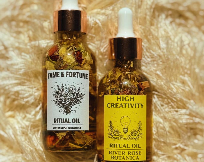 Creative Genius Ritual Oil Bundle | Career Success | Remove Stagnancy + Creative Blocks | Artistic Focus + Flow + Inspiration | 2 - 2oz Oils