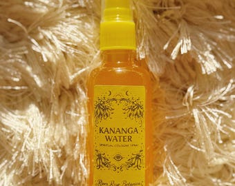 Kananga Water Spiritual Cologne Spray 2oz | Attraction & Sweetening Spray | Love, Peace, Spiritual Blessings | Handcrafted Altar Spray 60mL