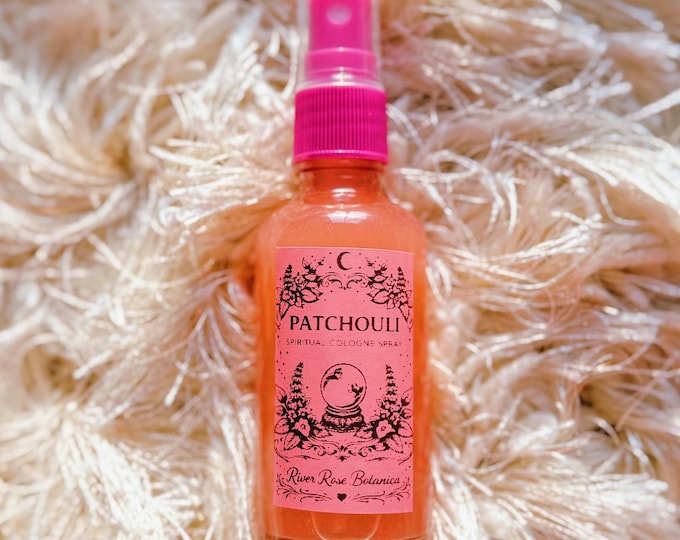 Patchouli Spiritual Cologne Spray 2oz | Money, Grounding & Attraction Spray | Prosperity, Protection, Manifestation | Altar Spray 60mL