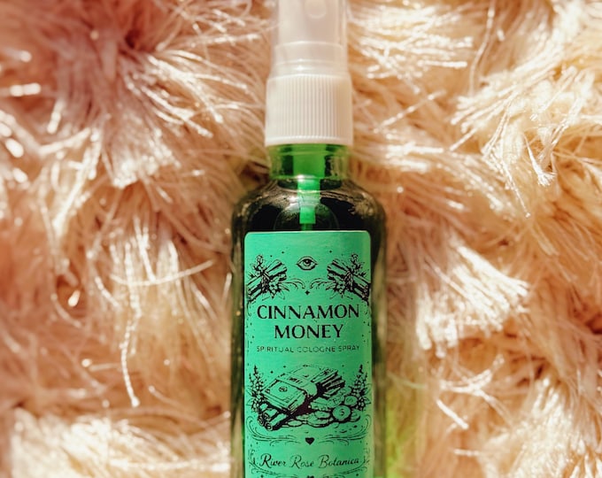 Cinnamon Money Spray 2oz | Prosperity, Abundance Mist for Work, Business & Financial Flow | Money Manifestation Spray, Spirtual Cologne 60mL