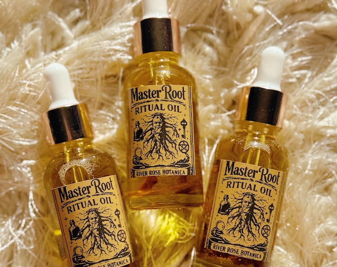 Master Root Ritual Oil 1oz | Power, Success Oil | Authority, Control & Personal Strength | Handcrafted Spiritual Oil 30mL
