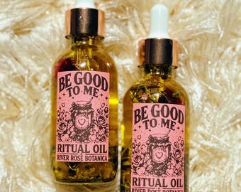 Sei gut zu mir Ritualöl 2oz| Passionsblume + Damiana | Versüße Dir Dein Liebesleben | Harmonisches Glückliches Paar + Zuhause | Gemütlicher Vanillezucker 60mL