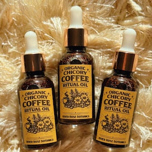 Kafferitualolja 30 ml | Snabbare resultat + affärsframgång | Ekologisk cikoriakaffeolja | Kaffedoft 30 ml