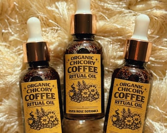 Coffee Ritual Oil 1oz | Fast Results  + Business Sucess | Instant Gratification | High Energy | Organic Chicory Coffee Oil | Focus | 30mL