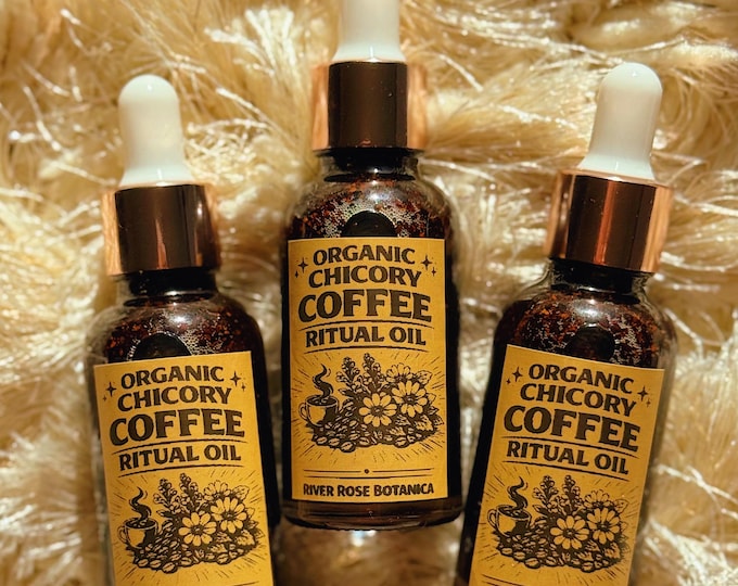 Coffee Ritual Oil 1oz | Fast Results  + Business Sucess | Instant Gratification | High Energy | Organic Chicory Coffee Oil | Focus | 30mL