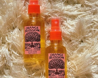 Orange Blossom Water Spiritual Cologne Spray 2oz | Attraction & Luck Spray | Love, Joy, Sweetening Energy | Handcrafted Altar Spray 60mL