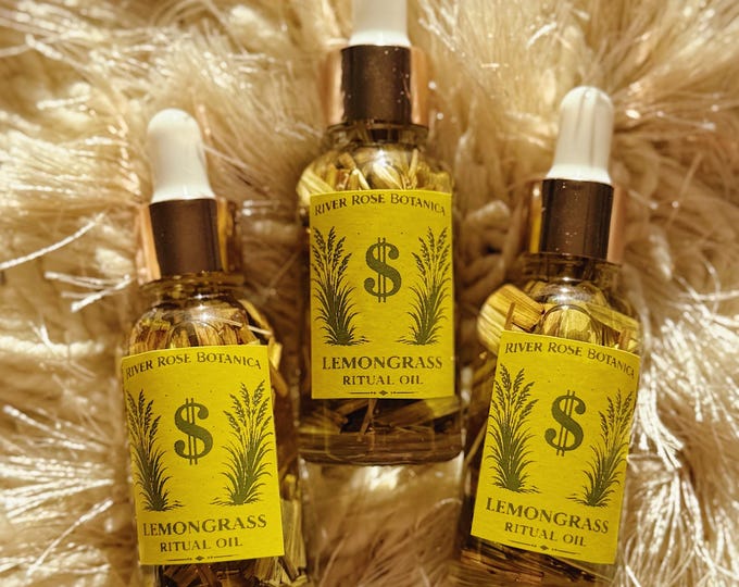 Lemongrass Ritual Oil 1oz | Money Drawing, Road Opener, Cleansing & Success | 30mL