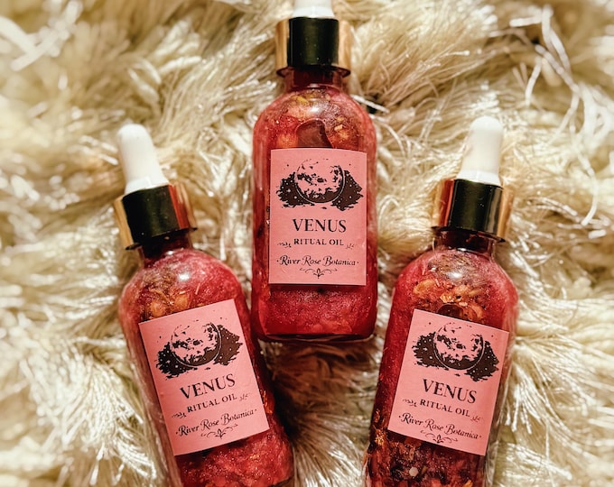 Venus Planetary Ritual Oil | 2oz |  Love, Attraction, Beauty, Harmony, Astrology, Friday Spells | 60mL