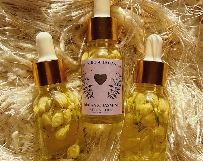 Jasmine Organic Ritual Oil 0.5oz | Love | Attraction | Beauty | Romance | Glamour | 15mL