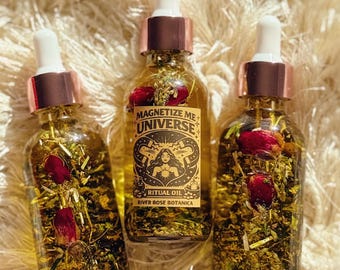 Magnetize Me Universe Ritual Oil 2oz | Lodestone | Spoil Me Universe Collection | Magnetic Attraction Spell | Wild Strawberry Scent | 60mL