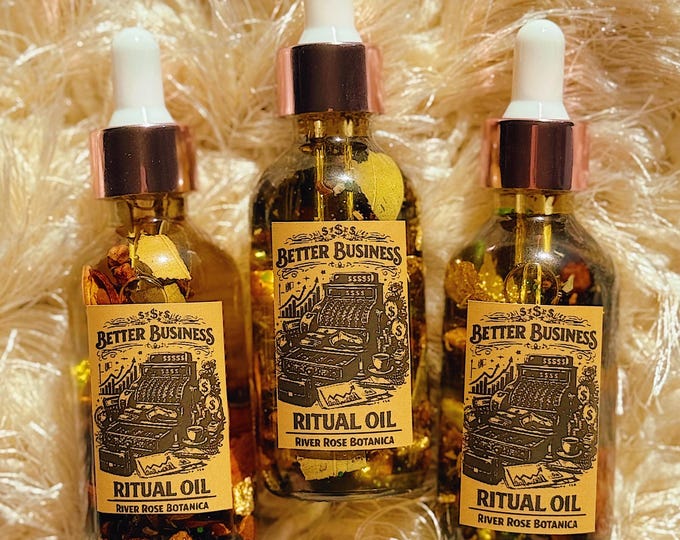 Better Business Ritual Oil | 2oz | Entrepreneur Gift | Beat Burnout & Creative Blocks | Prosperity | Success | Rosemary Grapefruit 60mL