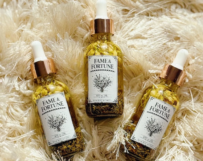 Fame & Fortune Ritual Oil 2oz, Success, Recognition, Audience Charmer, Visibility, Wealth, Opportunities, Stage Prescence, Singers, 60mL