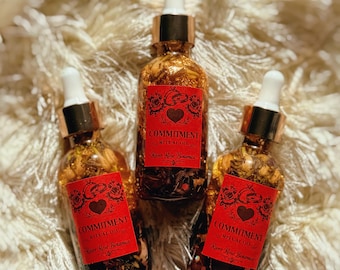 Commitment Ritual Oil 2oz | Strengthen Your Bond & Grow Together | Loyalty | Deepen Intimacy | Power Couple | 60mL