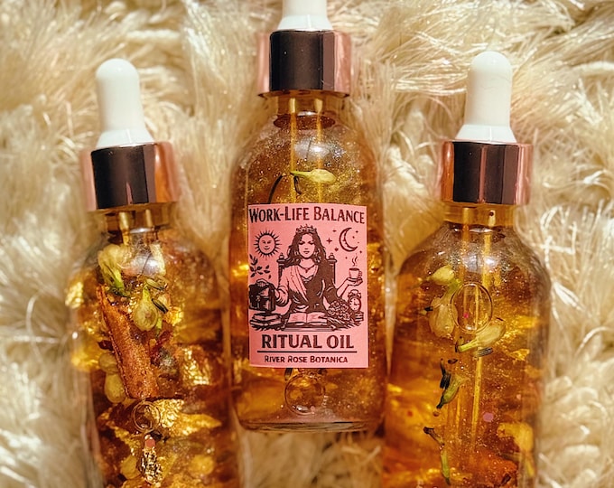 Work-Life Balance Ritual Oil | 2oz | Career Burnout & Stress Relief | Happy Home | Sacred Family Time | Busy Schedule | Beach Scented | 60mL