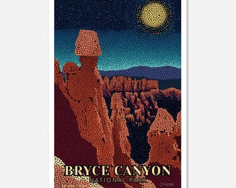 Parco nazionale del Bryce Canyon: serie Midnight Mosaic / Poster artistico