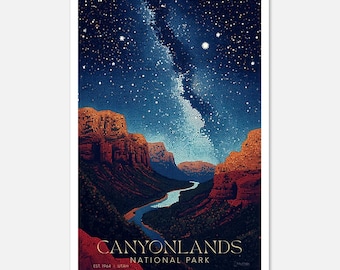 Canyonlands National Park: Midnight Mosaic Series | Fine Art Poster