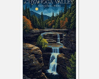 Parco nazionale della Cuyahoga Valley: serie Midnight Mosaic / Poster di belle arti