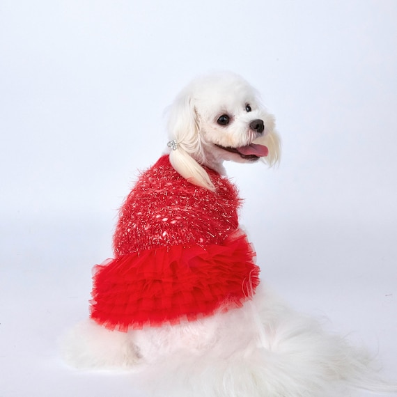 holiday dog dress Holiday Dog Harness Dress