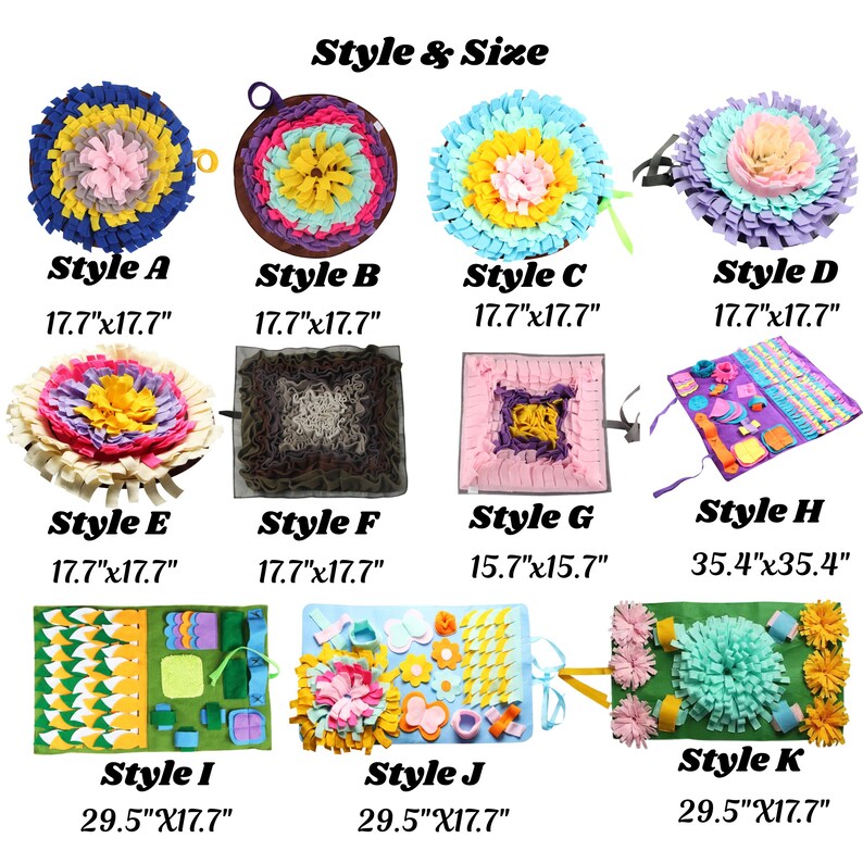 Handgemaakte hondensnuffelmat, hondenpuzzelspeelgoed, slowfeeder hondenmat, hondenverrijkingsspeelgoed, interactief hondenspeelgoed, foerageermat voor honden, hondenhersenspel afbeelding 9