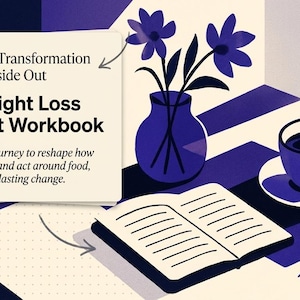 Weight Loss Mindset Workbook | Emotional Eating Journal, Habit Tracker (Digital Download)