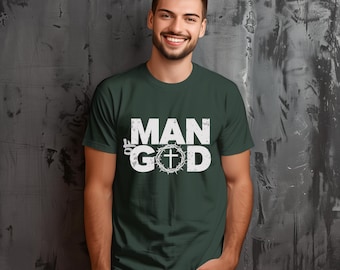 Camiseta cristã "Homem de Deus" | Camiseta da Fé