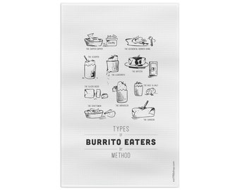 Funny Tea Towel Burrito Eaters