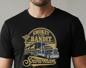 Smokey And The Bandit Snowman Truck Shirt | Vintage Bootlegger Logo T-Shirt