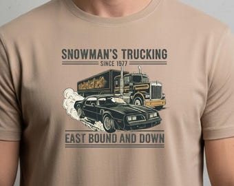 Snowman's Trucking Truck T-Shirt | Smokey And The Bandit East Bound and Down Vintage Semi Rig