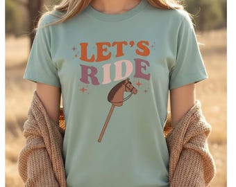 Hobby Horse T-Shirt | Equestrian Girl Graphic Tee