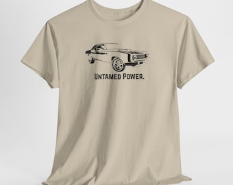 Camaro Muscle Car Untamed Power T-Shirt | Classic Auto Illustration
