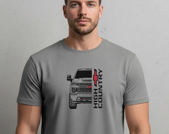 Chevy Silverado High Country Truck Graphic Tee – Rugged Comfort Cotton Shirt